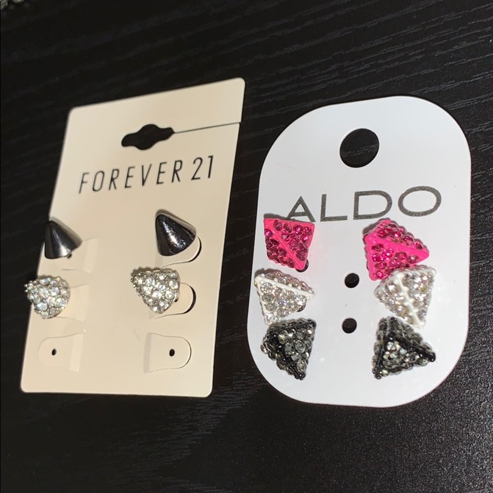 Forever 21 & Aldo spike earrings